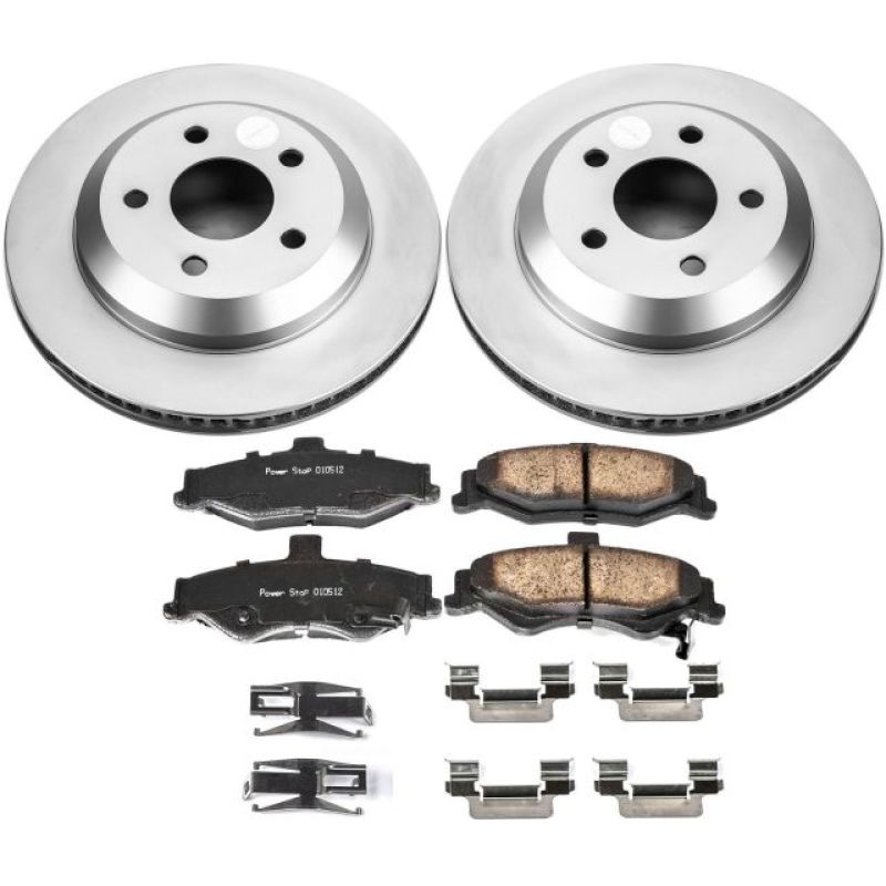 PSB Z17 Evolution Coated Kit - Power Stop 98-02 Chevrolet Camaro Rear Z17 Evolution Geomet Coated Brake Kit
