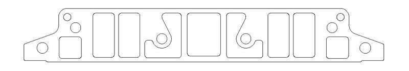 CG Intake Gaskets - Cometic Buick 455 Big Block V8 .060in Fiber Intake Mani Gasket Set-1.156in x 2.422in Rectangle Port