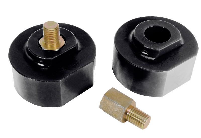 PRO Coil Spring Isolator - Blk - Prothane 99-09 Ford F250/350 2wd Front Coil Spring 2in Lift Spacer - Black