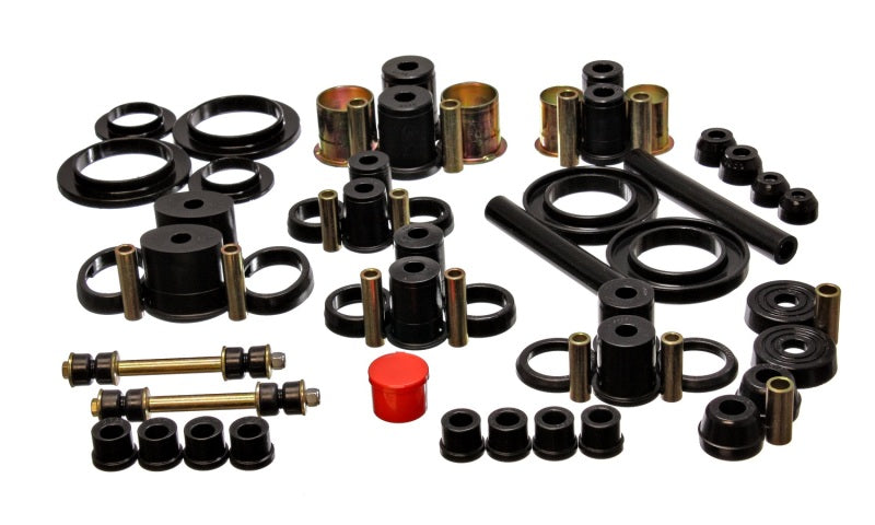 ES Hyper-Flex Sets - Black - Energy Suspension 94-98 Ford Mustang Black Hyper-flex Master Bushing Set