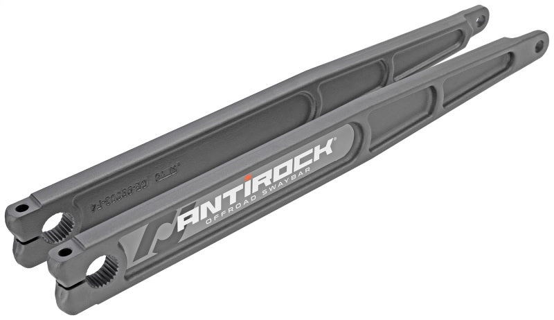 ROK Antirock Sway Bars - RockJock Antirock Forged Chromoly Sway Bar Arms 21in Long x 25 Spline w/ Stickers Pair