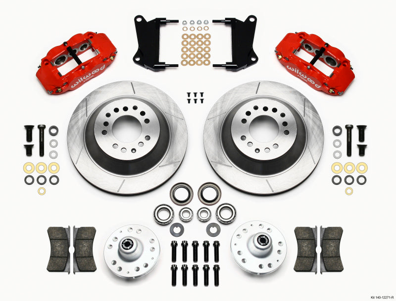 WIL Superlite Brake Kit - Wilwood Narrow Superlite 6R Front Hub & 1PC Rtr Kit 12.88in-Red 67-69 Camaro 64-72 Nova Chevelle