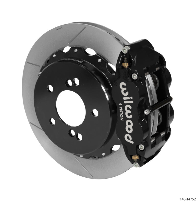 WIL Superlite Brake Kit - Wilwood Narrow Superlite 4R Rear Kit 12.88in Slotted Black 00-06 BMW M3 E46