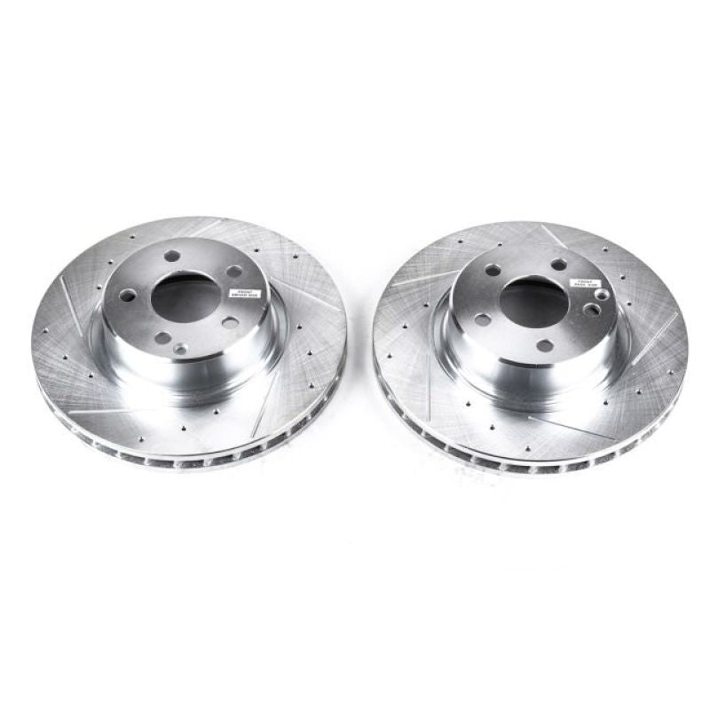 PSB Evolution Drill/Slot Rotor - Power Stop 03-06 Mercedes-Benz CL500 Front Evolution Drilled & Slotted Rotors - Pair