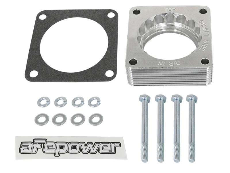 AFE Silver Bullet TBS CARB Approved - aFe Silver Bullet Throttle Body Spacer 03-06 Nissan 350Z V6 3.5L (VQ35DE)