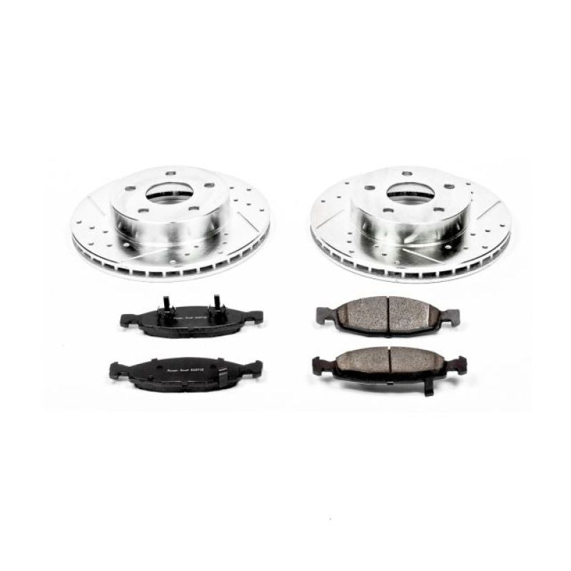 PSB Z23 Evolution Kit - Power Stop 99-02 Jeep Grand Cherokee Front Z23 Evolution Sport Brake Kit