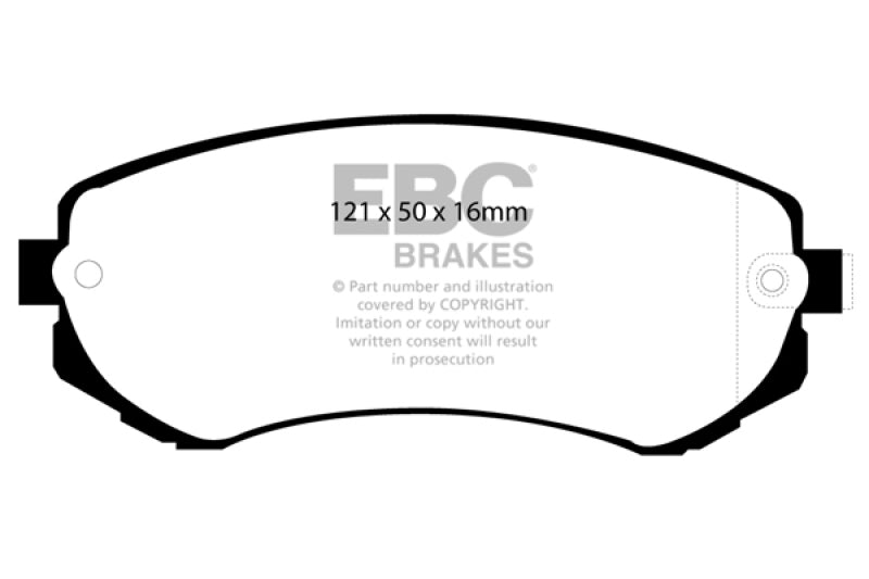 EBC Greenstuff Brake Pad Sets - EBC 89-94 Nissan Skyline (R32) 1.8 Greenstuff Front Brake Pads