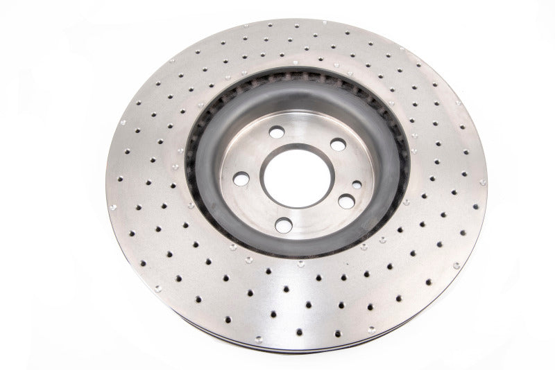 DBA 4000 Series Drilled Rotors - DBA 14-20 Mercedes-Benz CLA45 AMG (350mm Front Rotor) Front 4000 Series Cross Drilled Rotor