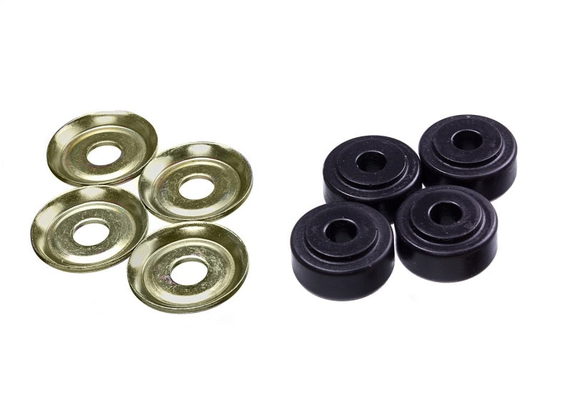 ES Shock Eye Bushings - Black - Energy Suspension Black Shock Tower Bushing Set 7/8in Nipple 3/8in ID 1-1/4in OD
