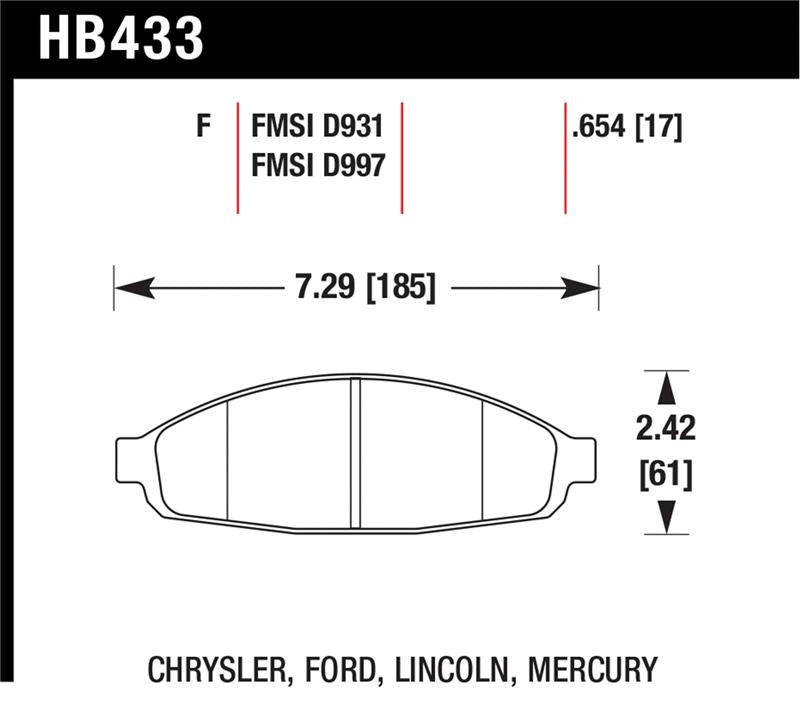 HAWK HPS Brake Pad Sets - Hawk HPS Street Brake Pads