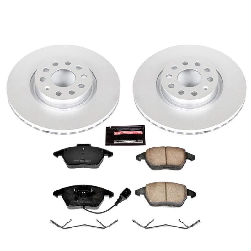 PSB Z23 Evolution Coated Kit - Power Stop 06-13 Audi A3 Front Z23 Evolution Sport Coated Brake Kit