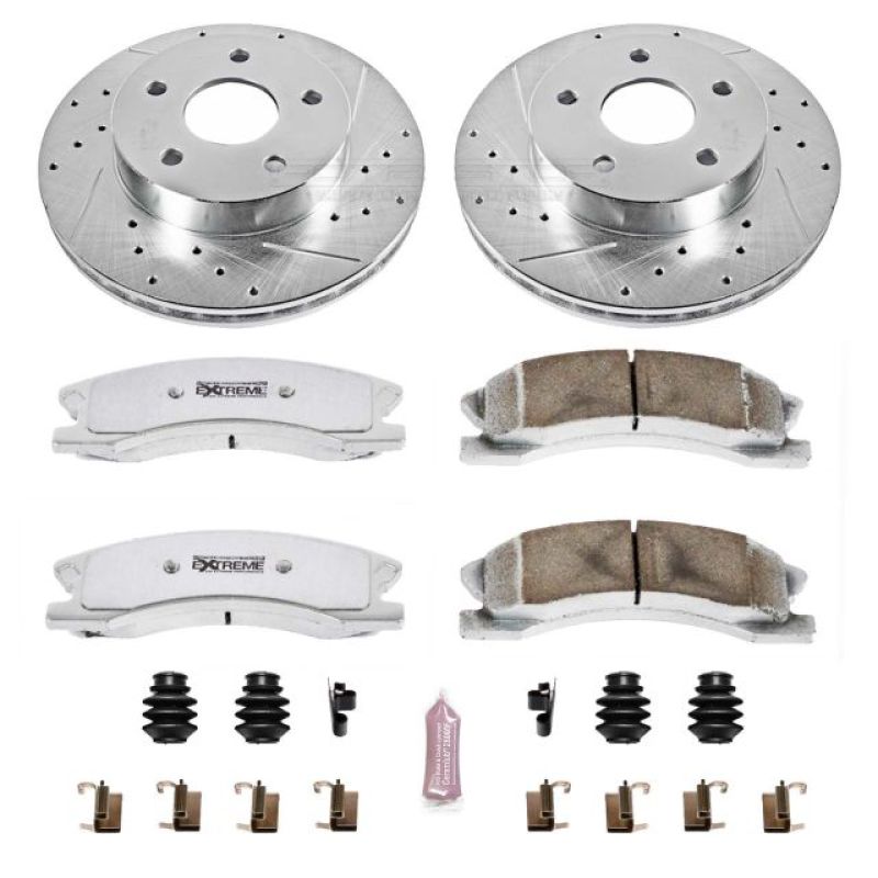 PSB Z26 Street Warrior Kit - Power Stop 99-04 Jeep Grand Cherokee Front Z26 Street Warrior Brake Kit