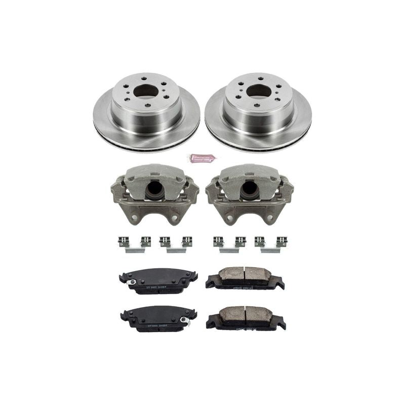 PSB Autospecialty Kit w/Cals - Power Stop 15-19 Cadillac Escalade Rear Autospecialty Brake Kit w/Calipers