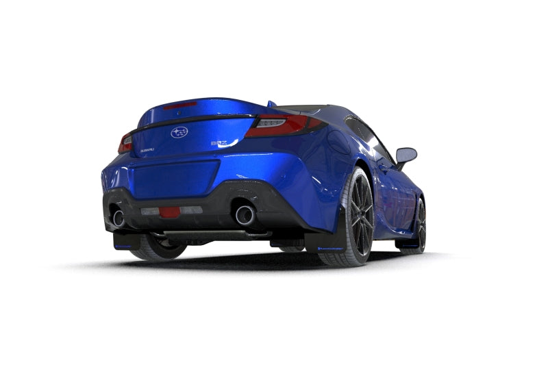 RAL UR Blk Flap/Blue Logo - Rally Armor 22-26 Subaru BRZ / Toyota GR86 Black UR Mud Flap w/Blue Logo