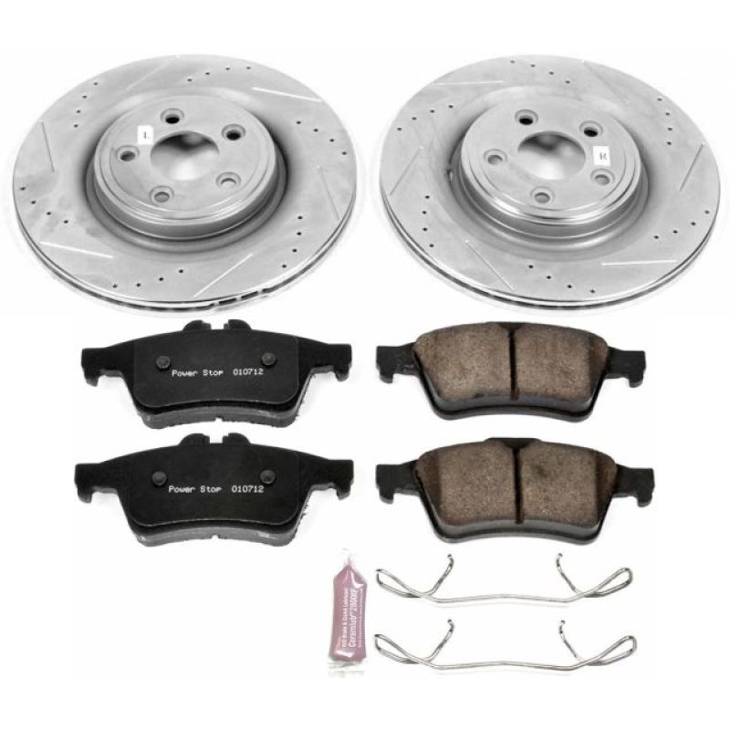 PSB Z23 Evolution Kit - Power Stop 10-15 Jaguar XF Rear Z23 Evolution Sport Brake Kit