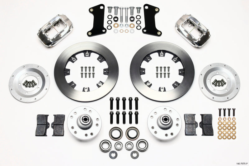 WIL Dynalite Brake Kit - Wilwood Forged Dynalite Front Kit 12.19in Polished 67-69 Camaro 64-72 Nova Chevelle