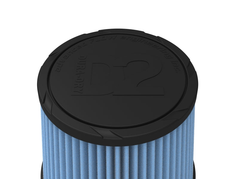 AFE Universal D2 Dura Dry Air Filter - aFe Magnum FORCE Intake Repl. Filter w/ D2 Dura-Dry Media - 5-1/2in F x 7in B x 5-1/2in T x 6in H