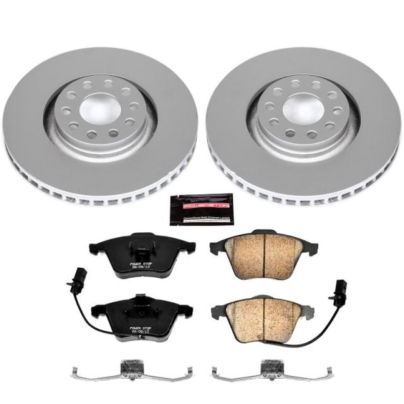 PSB Z23 Evolution Coated Kit - Power Stop 05-09 Audi A4 Front Z23 Evolution Sport Coated Brake Kit
