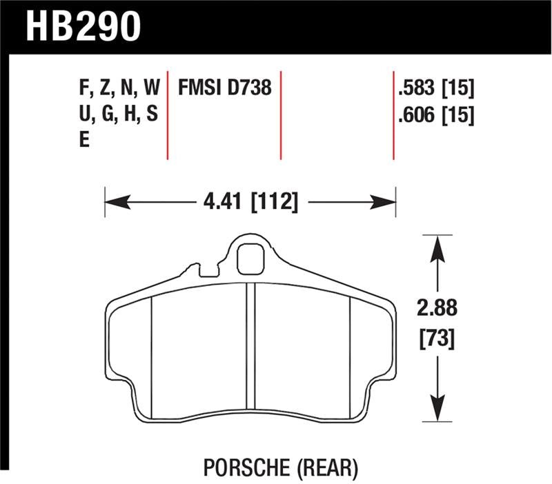 HAWK DTC-30 Brake Pad Sets - Hawk 99-08 Porsche 911 (996) Carrera 4 / 97-04 Porsche Boxster DTC-30 Race Rear Brake Pads