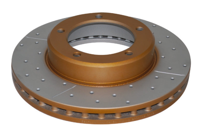 DBA 4000 Slot&Drill Rotors - DBA 98-05 Lexus LX 470 / 98+ Toyota Landcruiser 100 Series Front Drilled & Slotted 4000 Series Rotor