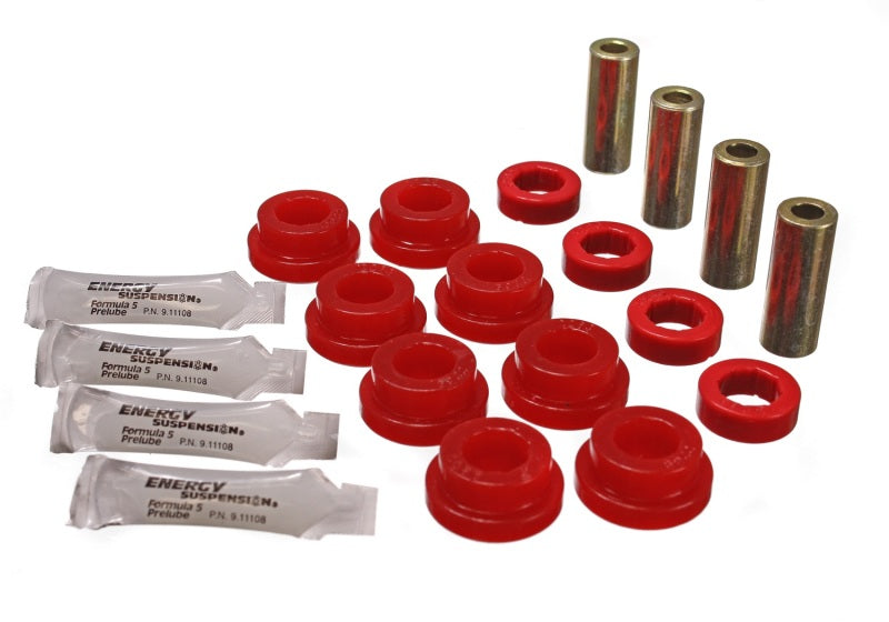 ES Cntrl Arm Bushings - Red - Energy Suspension 89-95 Honda Civic/CRX / 93-97 Honda Del Sol (including VTEC) Red Rear Control Arm