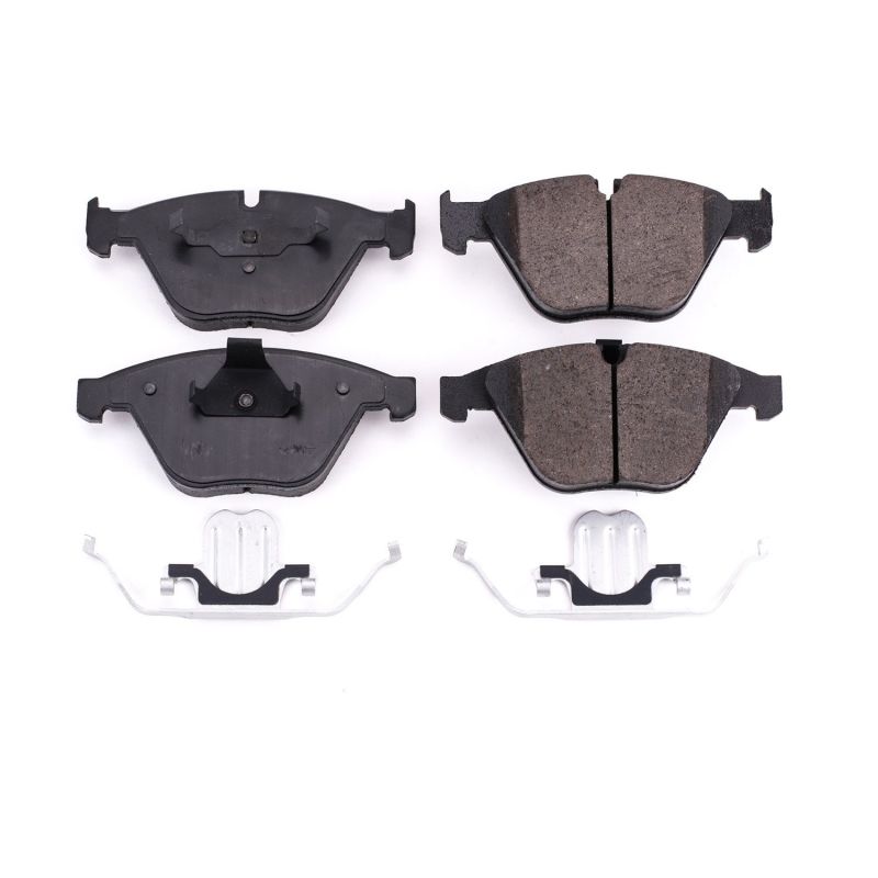 PSB Z17 Evolution Brake Pads - Power Stop 08-13 BMW 328i Front Z17 Evolution Ceramic Brake Pads w/Hardware