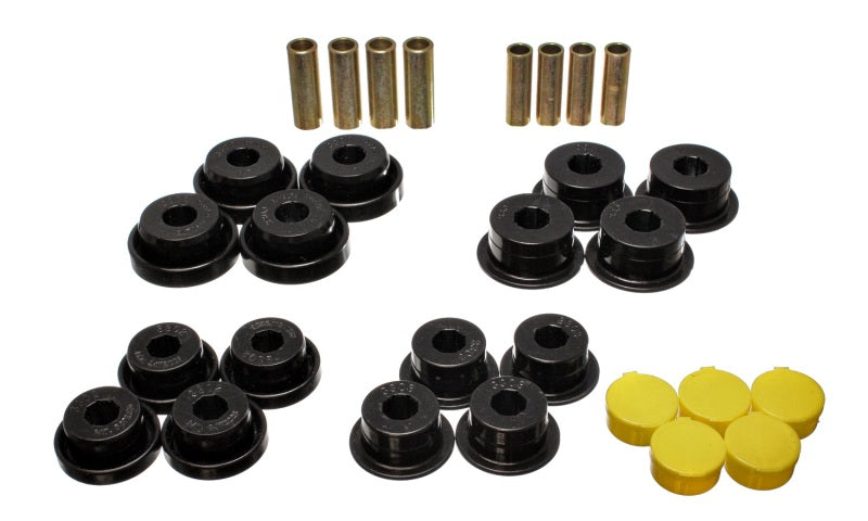 ES Cntrl Arm Bushings - Black - Energy Suspension Dodge Ram 99-01 1500/99-02 Ram 2500/3500 4WD Blk Front End Control Arm Bushing Set