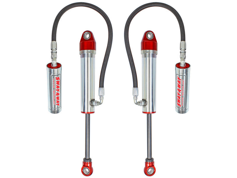 AFE Shock/Bump Stop Kits - aFe 97-17 Nissan Patrol Sway-A-Way 2.5in Rear Shock Kit w/ Remote Reservoir for OE Ride Height