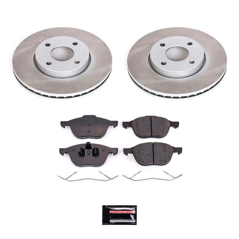 PSB Semi-Coated Rotor Kits - Power Stop 05-07 Ford Focus Front Semi-Coated Rotor Kit