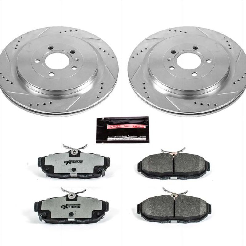 PSB Z26 Street Warrior Kit - Power Stop 13-14 Ford Mustang Rear Z26 Street Warrior Brake Kit