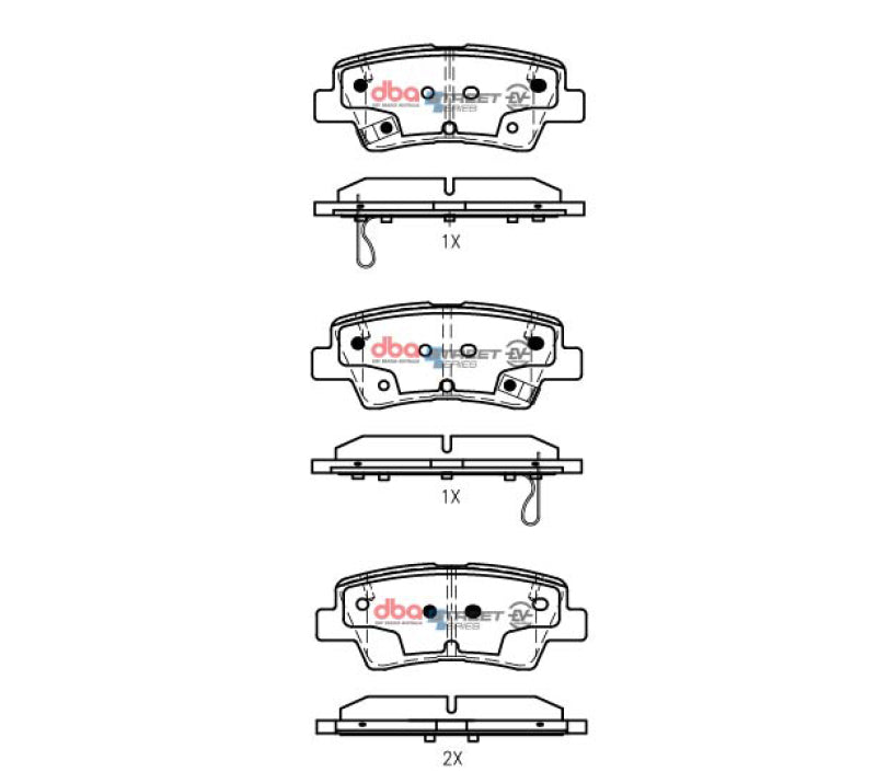 DBA Street Series Brake Pads - DBA 18-23 Hyundai Accent Rear SSEV Street Series Brake Pads