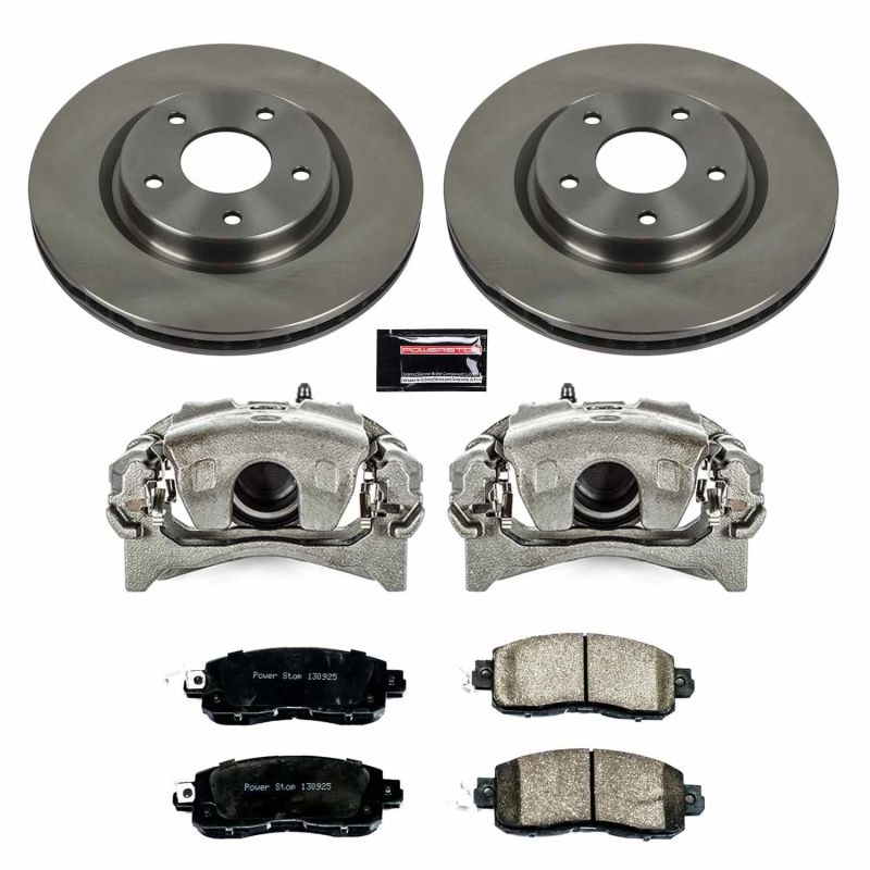 PSB Autospecialty Kit w/Cals - Power Stop 14-17 Nissan Leaf Front Autospecialty Brake Kit w/Calipers