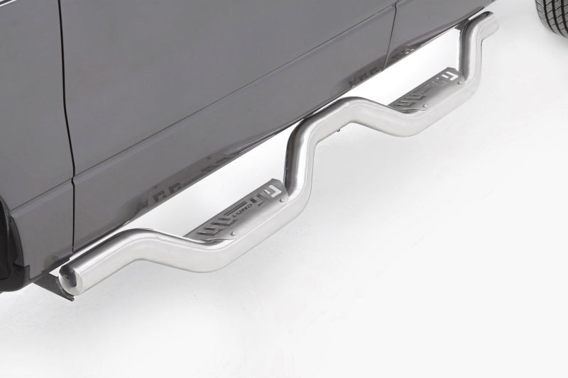LND Latitude Nerf Bars - Lund 07-14 Chevy Silverado 2500 Ext. Cab Latitude Nerf Bars - Polished
