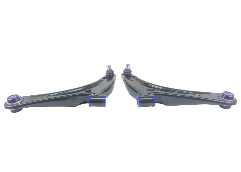 SPR Control Arms - Front - SuperPro 2008 Mitsubishi Lancer GTS Front Lower Control Arm Set w/ Bushings - w/ Positive Caster