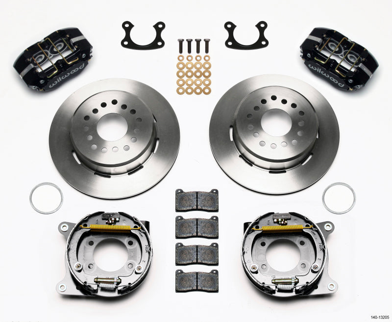 WIL Dynapro Brake Kit - Wilwood Dynapro Dust-Boot P/S Park Brake Kit Small Ford 2.66in Offset