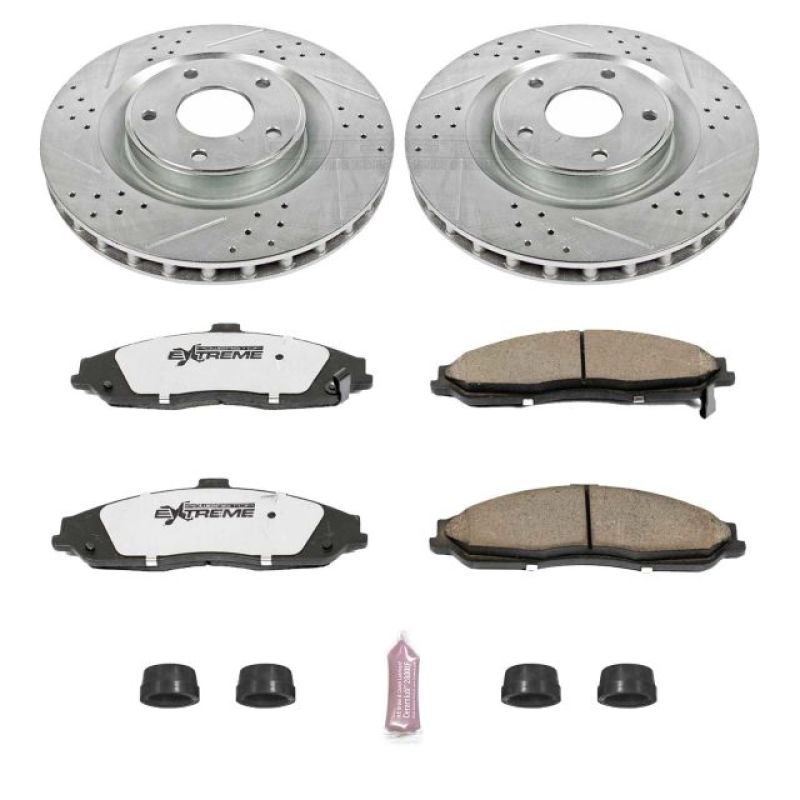 PSB Z26 Street Warrior Kit - Power Stop 05-07 Cadillac XLR Front Z26 Street Warrior Brake Kit