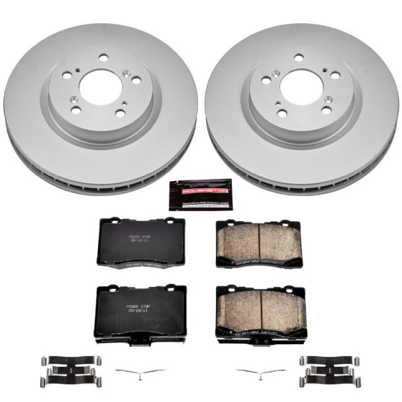PSB Z17 Evolution Coated Kit - Power Stop 05-12 Acura RL Front Z17 Evolution Geomet Coated Brake Kit