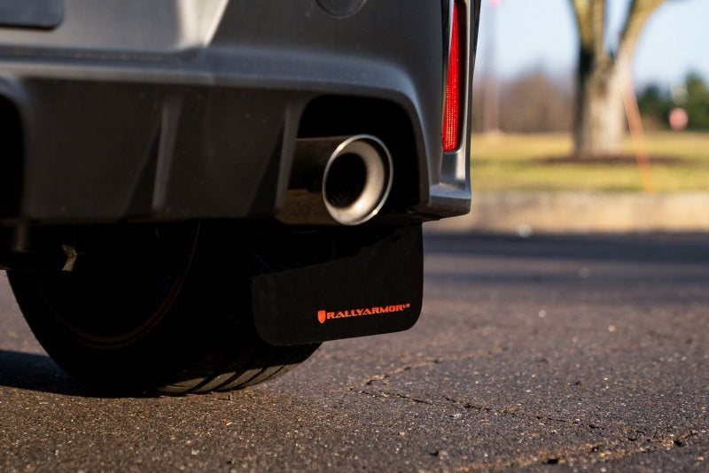 RAL Classic Blk Flap/Red Logo - Rally Armor 23-25 Toyota GR Corolla Black UR Mud Flap w/Red Logo