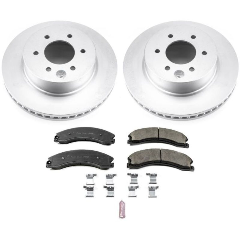 PSB Evolution Coated Rotor - Power Stop 16-22 Nissan Titan XD Front Z17 Coated Brake Kit