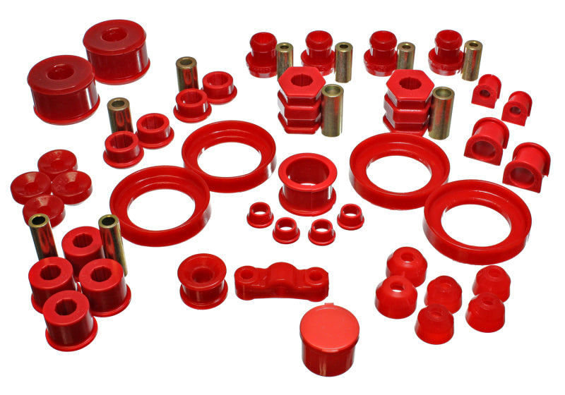 ES Hyper-Flex Sets - Red - Energy Suspension 99-00 Honda Civic Si Red Hyper-Flex Master Bushing Set