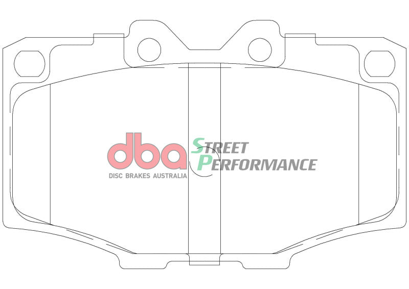 DBA SP Performance Brake Pads - DBA 83-90 Toyota Land Cruiser SP Performance Front Brake Pads - Front