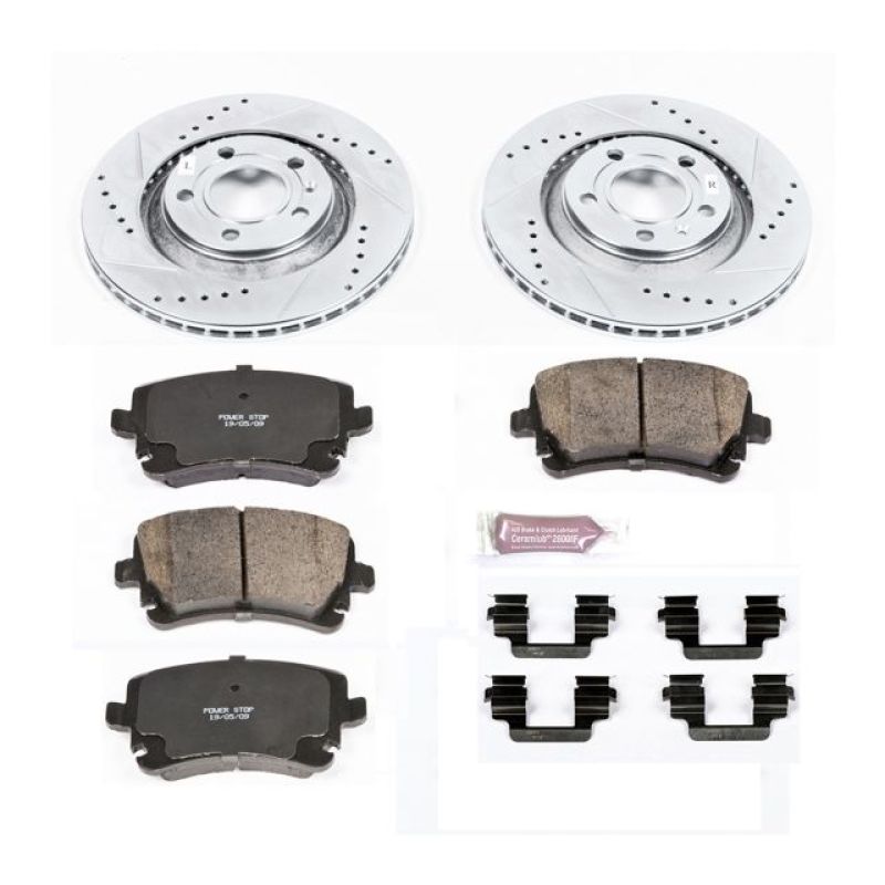 PSB Z23 Evolution Kit - Power Stop 04-09 Audi S4 Rear Z23 Evolution Sport Brake Kit