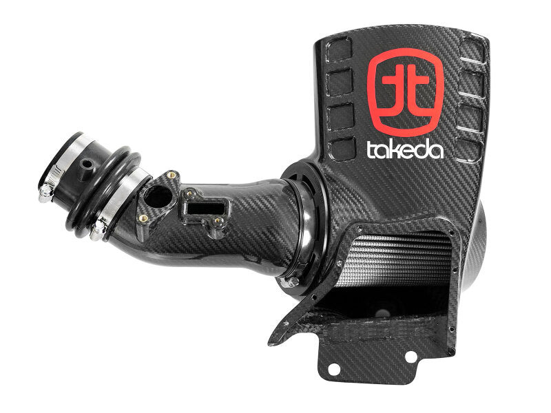 AFE Black Series Carbon Fiber Cold Air Intakes - aFe Air Intake System Pro Dry S 17-19 Honda Civic Type R I4-2.0L (t)