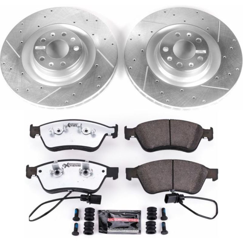 PSB Z26 Street Warrior Kit - Power Stop 09-11 Audi A6 Quattro Front Z26 Street Warrior Brake Kit