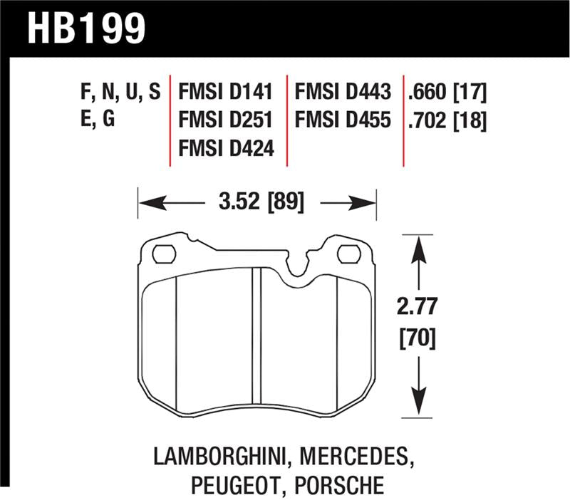 HAWK HPS Brake Pad Sets - Hawk HPS Street Brake Pads