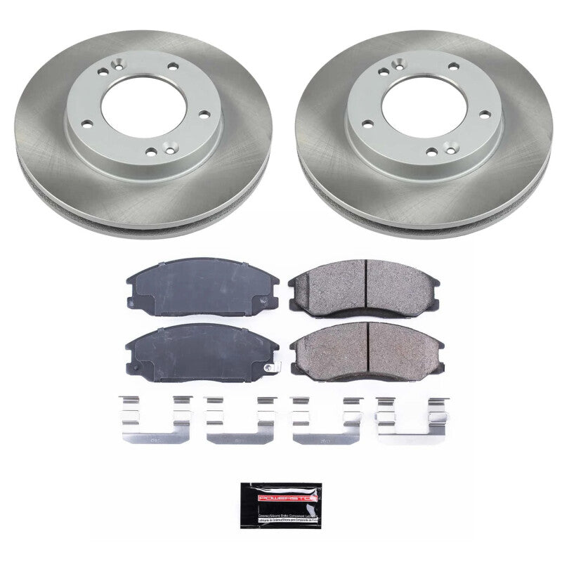 PSB Semi-Coated Rotor Kits - Power Stop 03-06 Kia Sorento Front Semi-Coated Rotor Kit