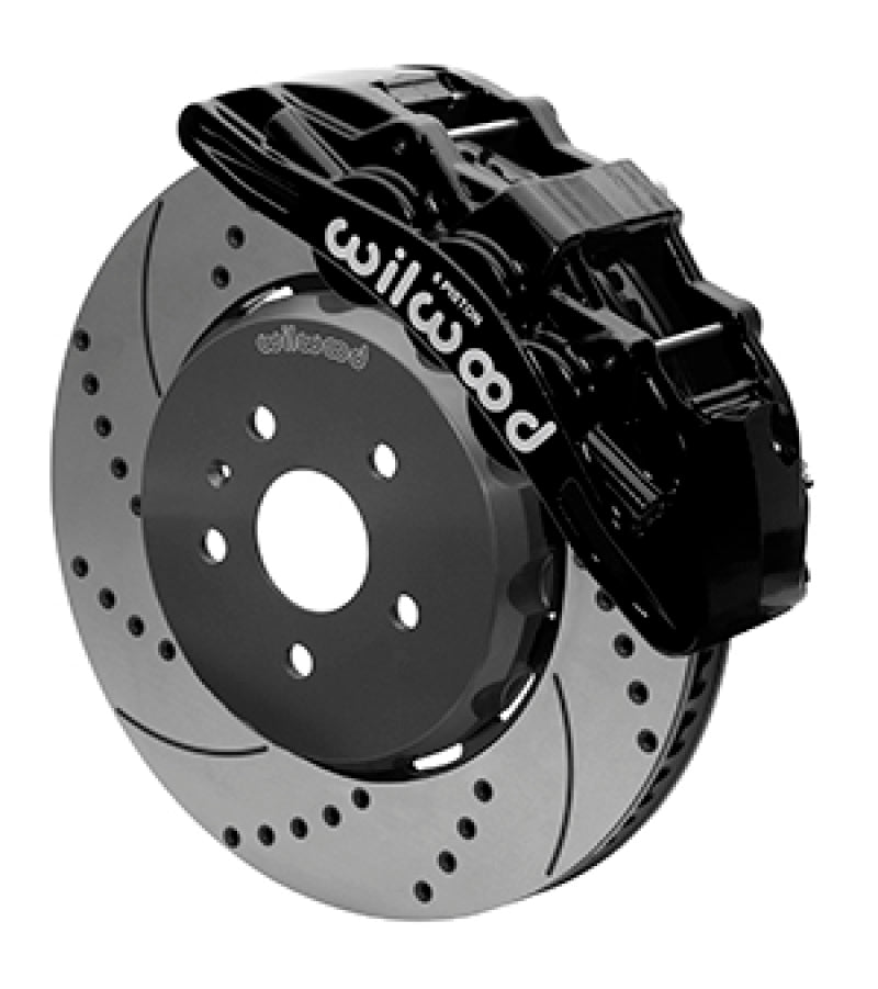 WIL SX6R Brake Kit - Wilwood SX6R Front Brake Kit 15in Lug Drive Slotted/Drilled Black w/ Lines 10-14 Chevrolet Camaro SS