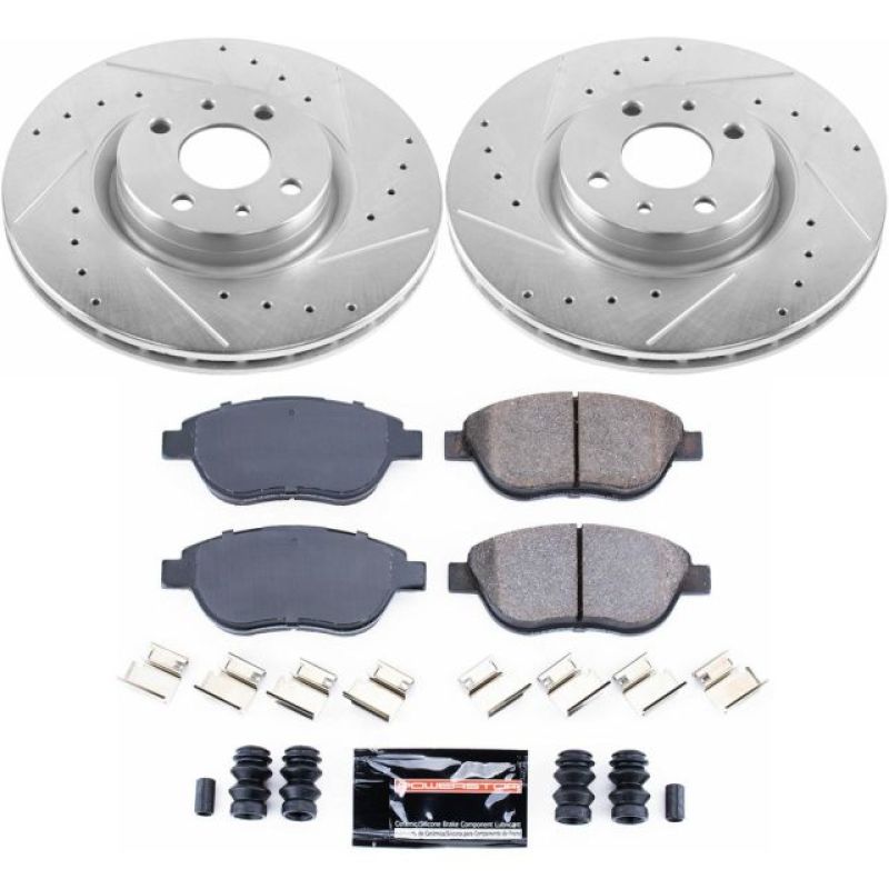 PSB Z23 Evolution Kit - Power Stop 12-18 Fiat 500 Front Z23 Evolution Sport Brake Kit