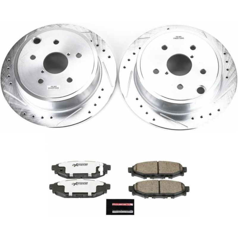PSB Z26 Street Warrior Kit - Power Stop 15-19 Subaru WRX Rear Z26 Street Warrior Brake Kit