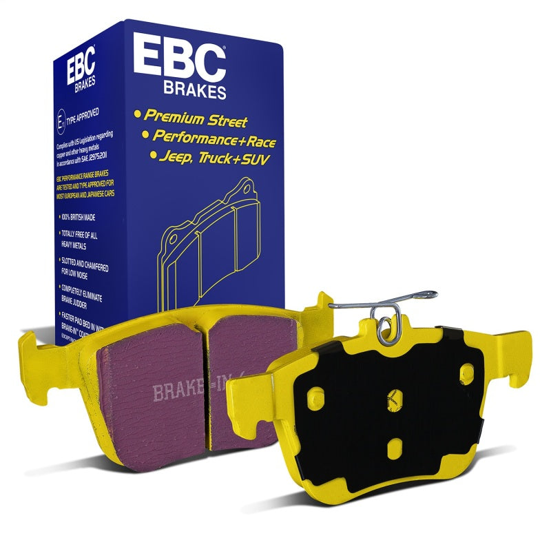 EBC Yellowstuff Brake Pad Sets - EBC 14-20 Audi S3 2.0 Turbo Yellowstuff Rear Brake Pads